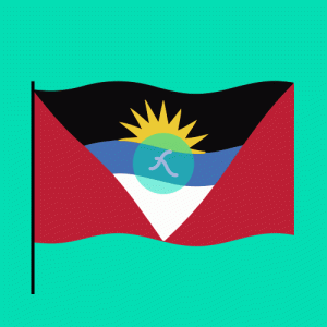 Antigua and Barbuda flag Lottie JSON animation
